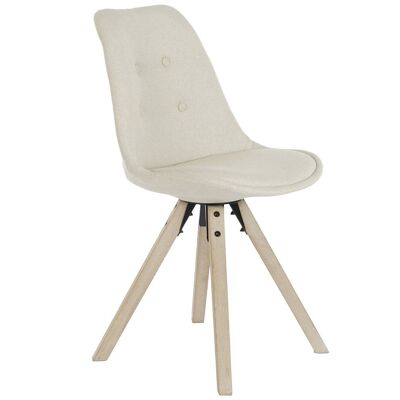 SILLA ROBLE POLIESTER 48X55X87 BEIGE MB203405