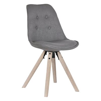 Silla Roble Poliester 48X44X84 Gris Oscuro MB203407