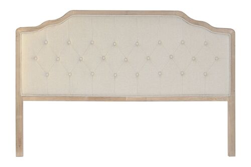 CABECERO CAMA ROBLE POLIESTER 180X10X120 BEIGE MB203414