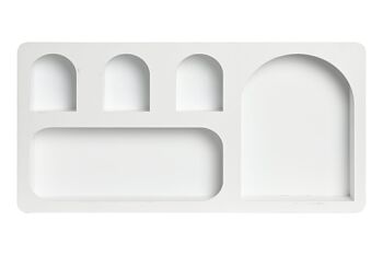 ÉTAGÈRE MURALE MDF 59X7X29 ARCOS BLANC MB206117 1