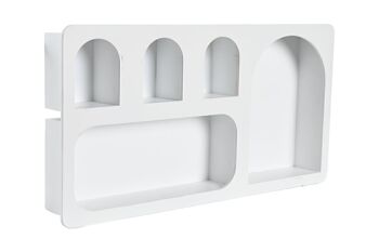 ÉTAGÈRE MURALE MDF 59X7X29 ARCOS BLANC MB206117 4