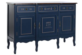 BUFFET PAULOWNIA 120X48X90 BLEU MARINE MB204105 1