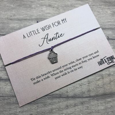 Bracelet d'amitié tante, cadeau pour tante, cadeau pour elle, cadeau d'anniversaire tante