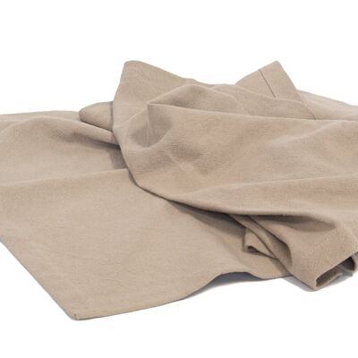 Soft linen tablecloth - camel - table runner 50 x 160 cm