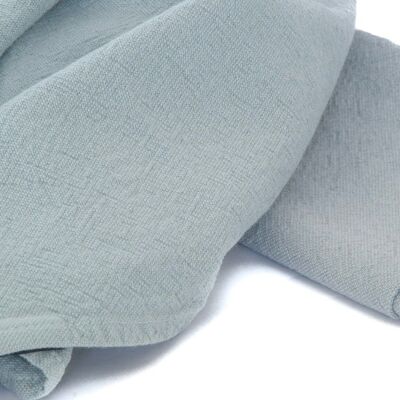 Mantel de lino suave - Azul hielo - Mantel individual 40 x 50 cm