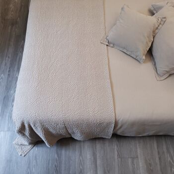 COLLECTION LINGE DE LIT SOFT LINEN - CAMEL - Housse de couette 155 x 220 cm 1