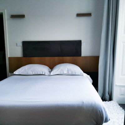 COTTON STRIPES BED LINEN - WHITE - duvet cover 135 x 200 cm