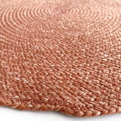 ROUND PLACEMAT - brick red