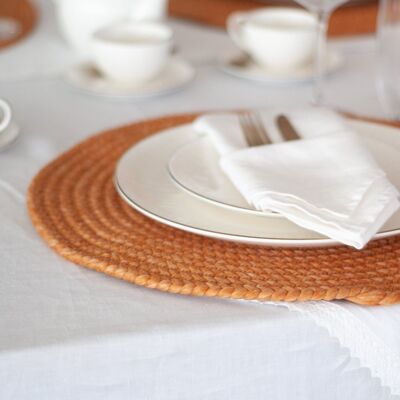 ROUND PLACEMAT - honey