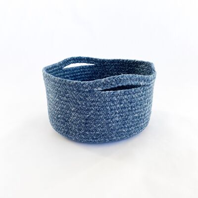 Cesta con Asas - Azul - Ø 27 | alto: 15 cm