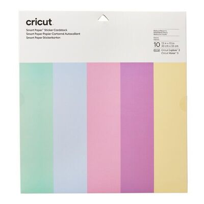 Smart Sticker Cardstock 33x33 10 sheets -pastel