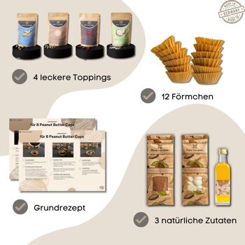 Kit DIY pour fabriquer soi-même des chocolats - Peanut Butter Cups Set 3