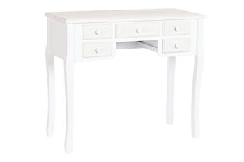 BUREAU BOIS MDF 90X40X78 BLANC MB204798 1