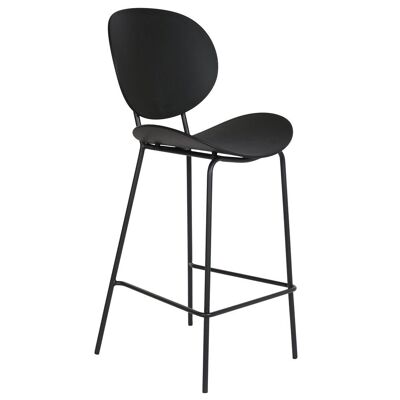 PP METAL STOOL 50X51X104 BLACK MB202794