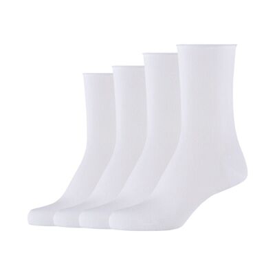 Online Women cotton fine rolled cuff Socks 4p
