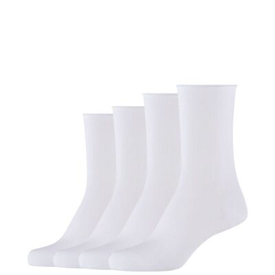 Online Women cotton fine rolled cuff Socks 4p