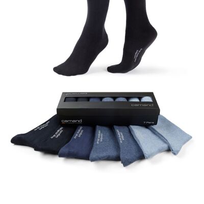 Chaussettes confort unisexe en boite 7p