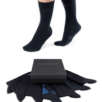 Calcetines de hombre ca-soft con diferentes estampados en caja 7p
