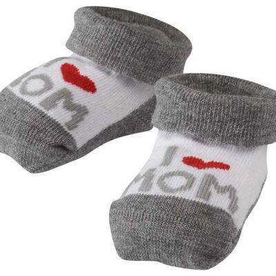 Confezione regalo baby cotone biologico "I love Mom+Dad" 1p