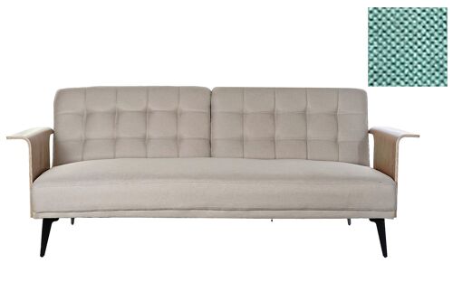 SOFA CAMA EUCALIPTO METAL 203X87X81 VERDE MENTA MB202965