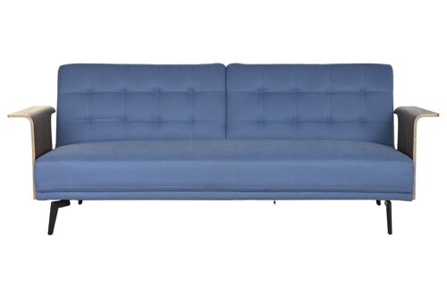 Sofa Cama Eucalipto Metal 203X87X81 Azul MB202966