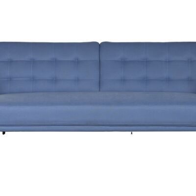 Sofa Cama Eucalipto Metal 203X87X81 Azul MB202966