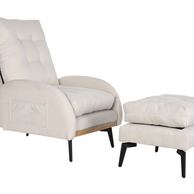 CANAPÉ-LIT SET 2 POLYESTER 74X85X90 INCLINABLE MB202973