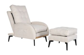 CANAPÉ-LIT SET 2 POLYESTER 74X85X90 INCLINABLE MB202973 1