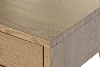 Bureau Métal Mdf 120x60x76 Naturel MB203022 NO11 3