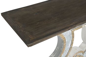 CONSOLE SAPIN MDF 121,5X40X95 VIEILLI MB203024 2