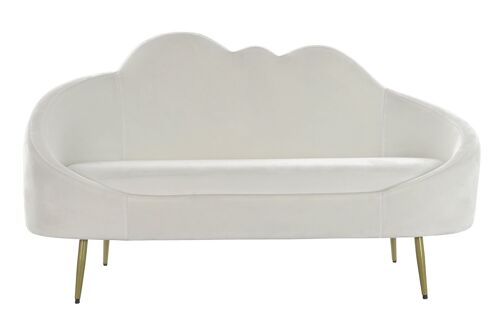 Sofa Poliester Metal 155X75X92 Nube Blanco MB205762