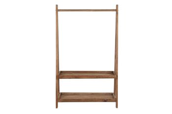 ETAGERE EN BOIS DE PIN RECYCLE 90X39X150 NATUREL MB201315 5