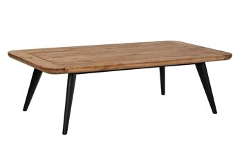 TABLE BASSE EN PIN BOIS RECYCLE 135X70X41 MB201319 1