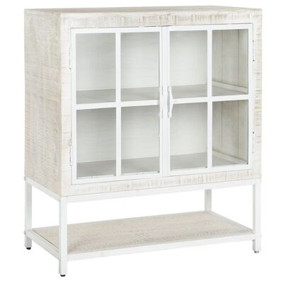 BUFFET METAL MANGO 85X45X100 DECAPE BLANC MB205848