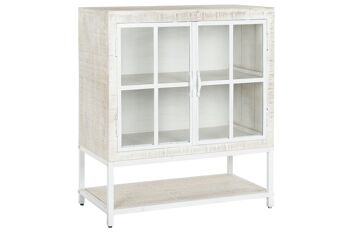 BUFFET METAL MANGO 85X45X100 DECAPE BLANC MB205848 1