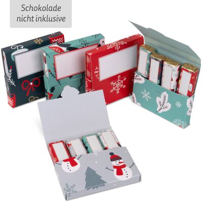 5 kleine dankeschön geschenke | aufkleberset inkl. 5 mini-schachteln | für 5 personalisierte geschenke | weihnachtszeit