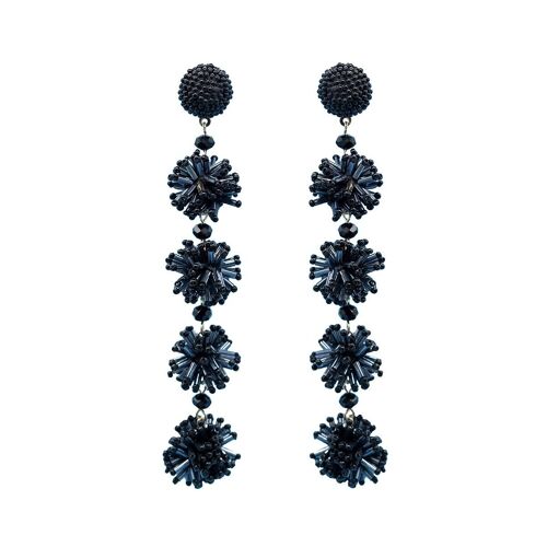 Aurora Shimmer Crystal Spike Ball Drop Earrings