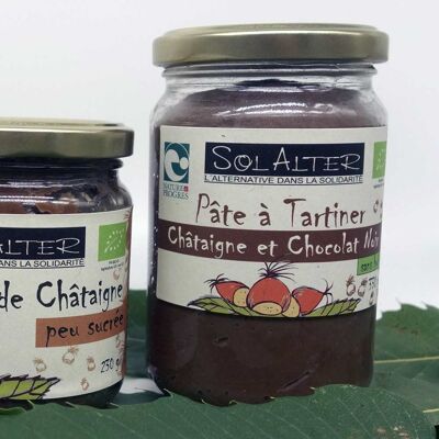 Pâte à tartiner châtaigne chocolat