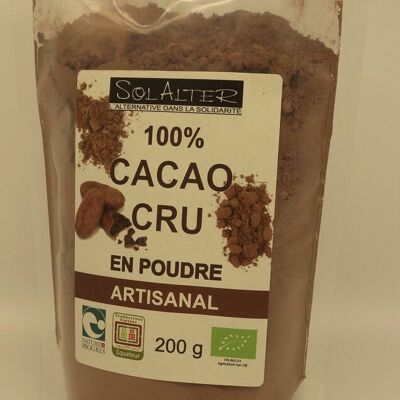 Polvere di cacao grezzo artigianale