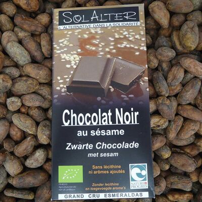 Chocolat noir au sésame