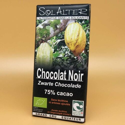 Chocolat noir 75% cacao