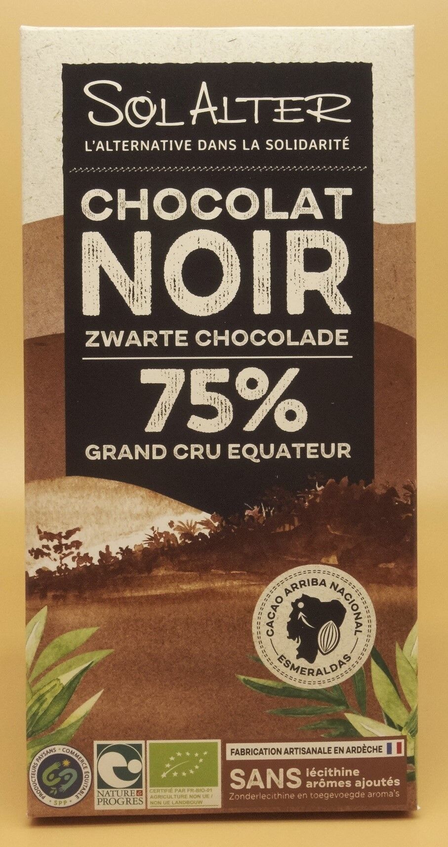 Cioccolato fondente 75% di cacao