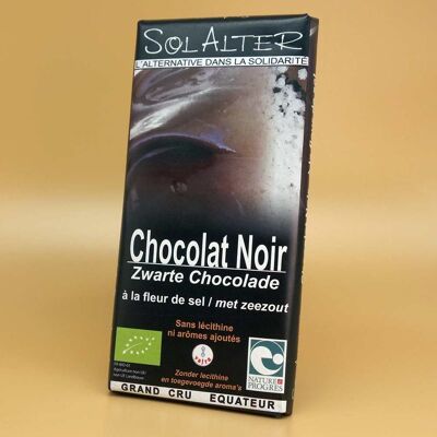 Chocolate negro con flor de sal