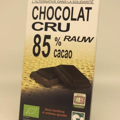 Cioccolato fondente crudo 85% cacao