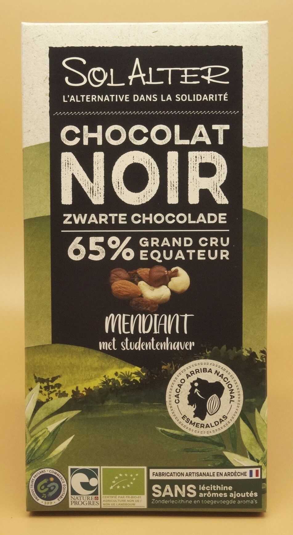 mendicante di cioccolato fondente