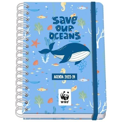 Save our oceans WWF Agenda escolar 2023-24 Semana vista