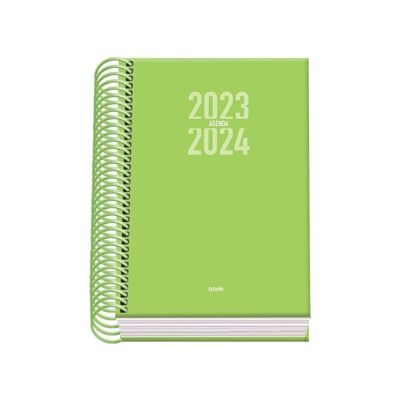 Agenda escolar 2023-24 Día página verde A6