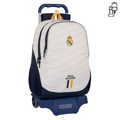 Real Madrid Mochila con carro 32x44x16 cm