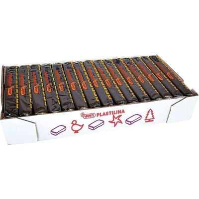 Jovi Caja de 15 tacos de plastilina Negro 150 gr.