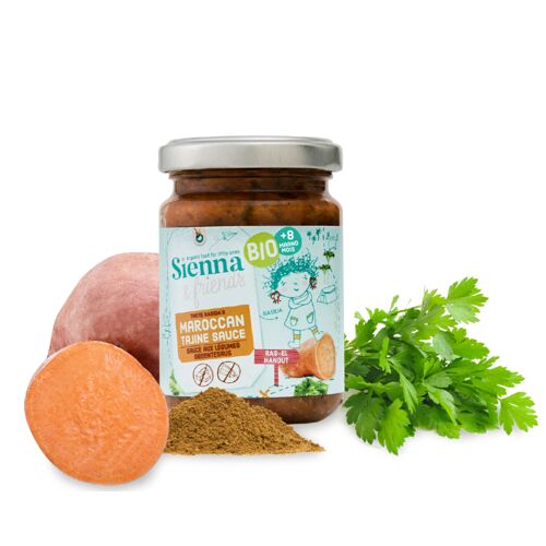 SAUCE MAROCAINE AUX ÉPICES POUR BEBES - 100% BIO ET NATUREL - DÈS 8MOIS - 130G